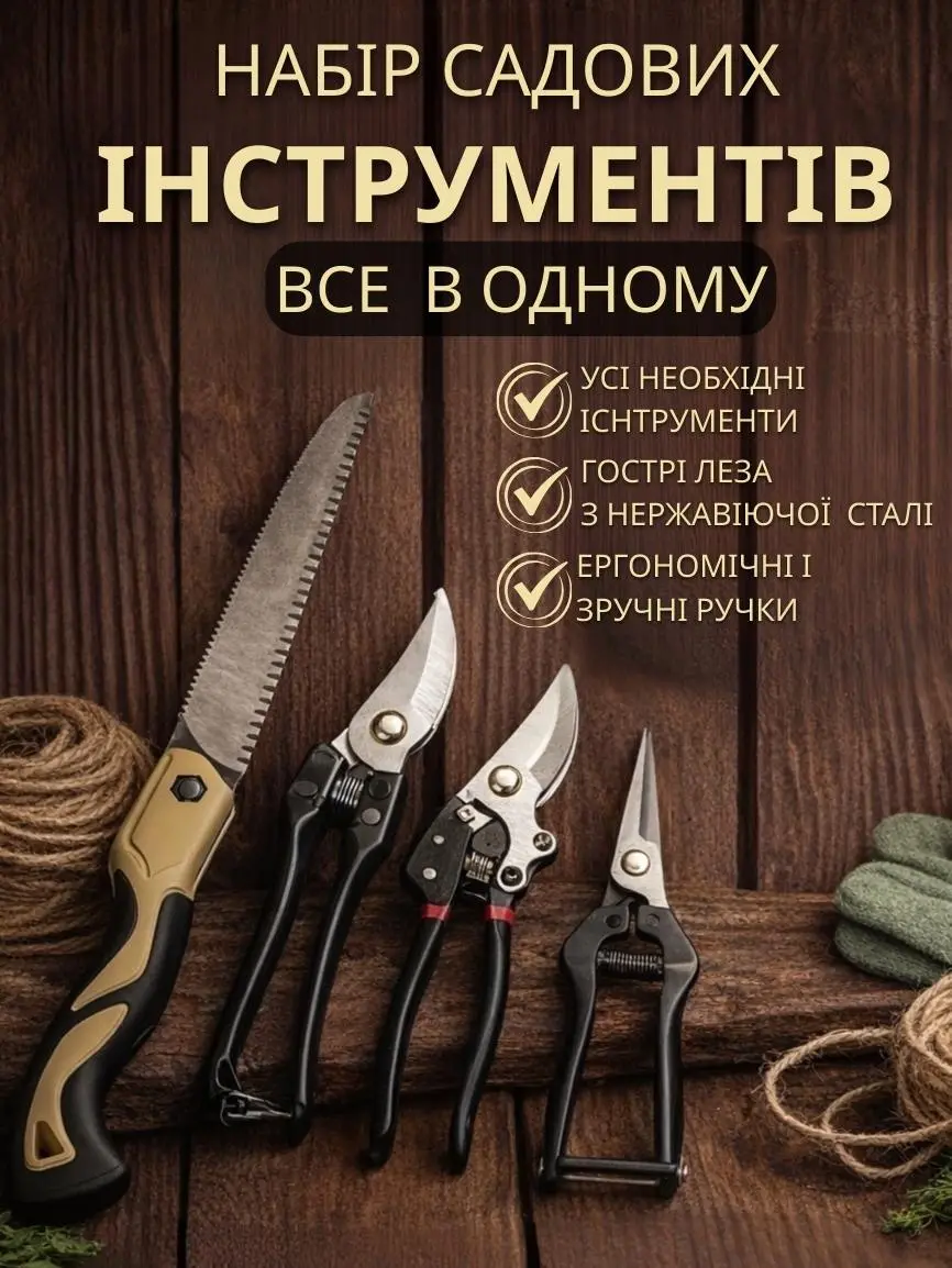 Набір садових інструментів 5в1
